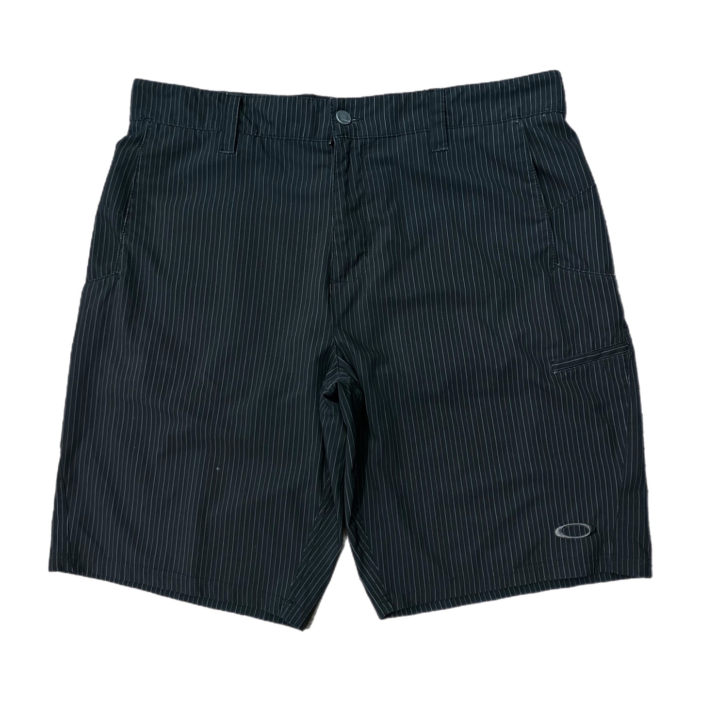 (36) Y2K Oakley Pinstripe Black Shorts