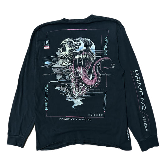 (M) Primitive X Marvel Venom Black Longsleeve T-Shirt