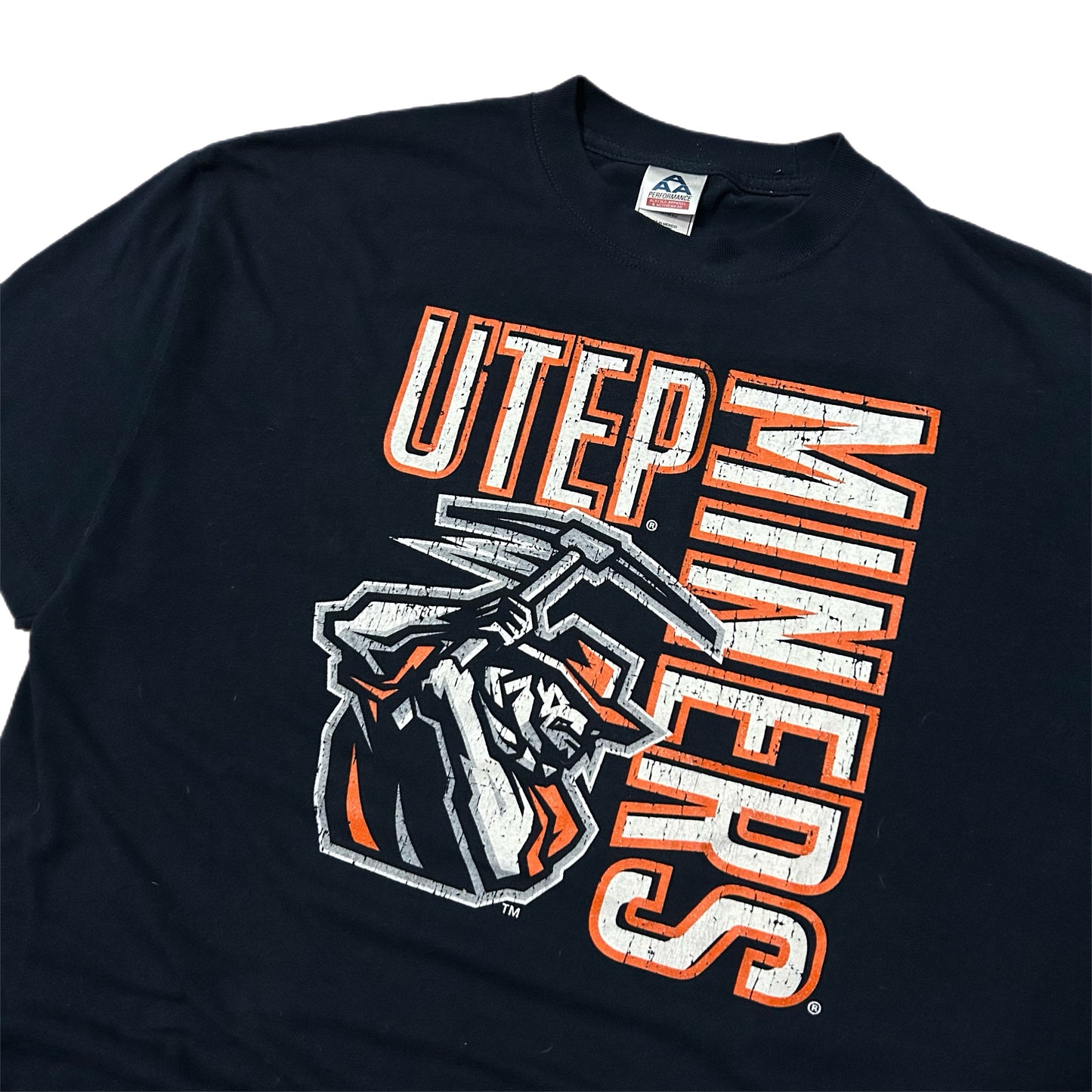 (XL) Vintage University of Texas Utep Miners Navy T-Shirt