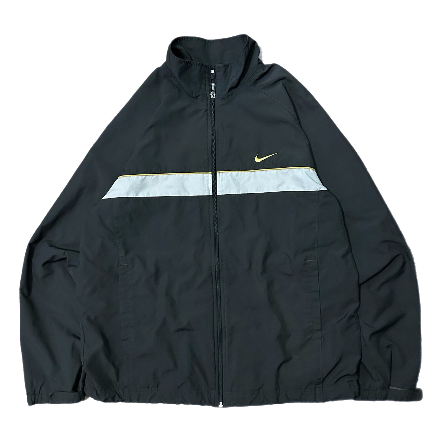 (XL) Y2K Nike Grey Zip-Up Windbreaker