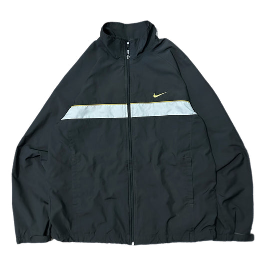 (XL) Y2K Nike Grey Zip-Up Windbreaker