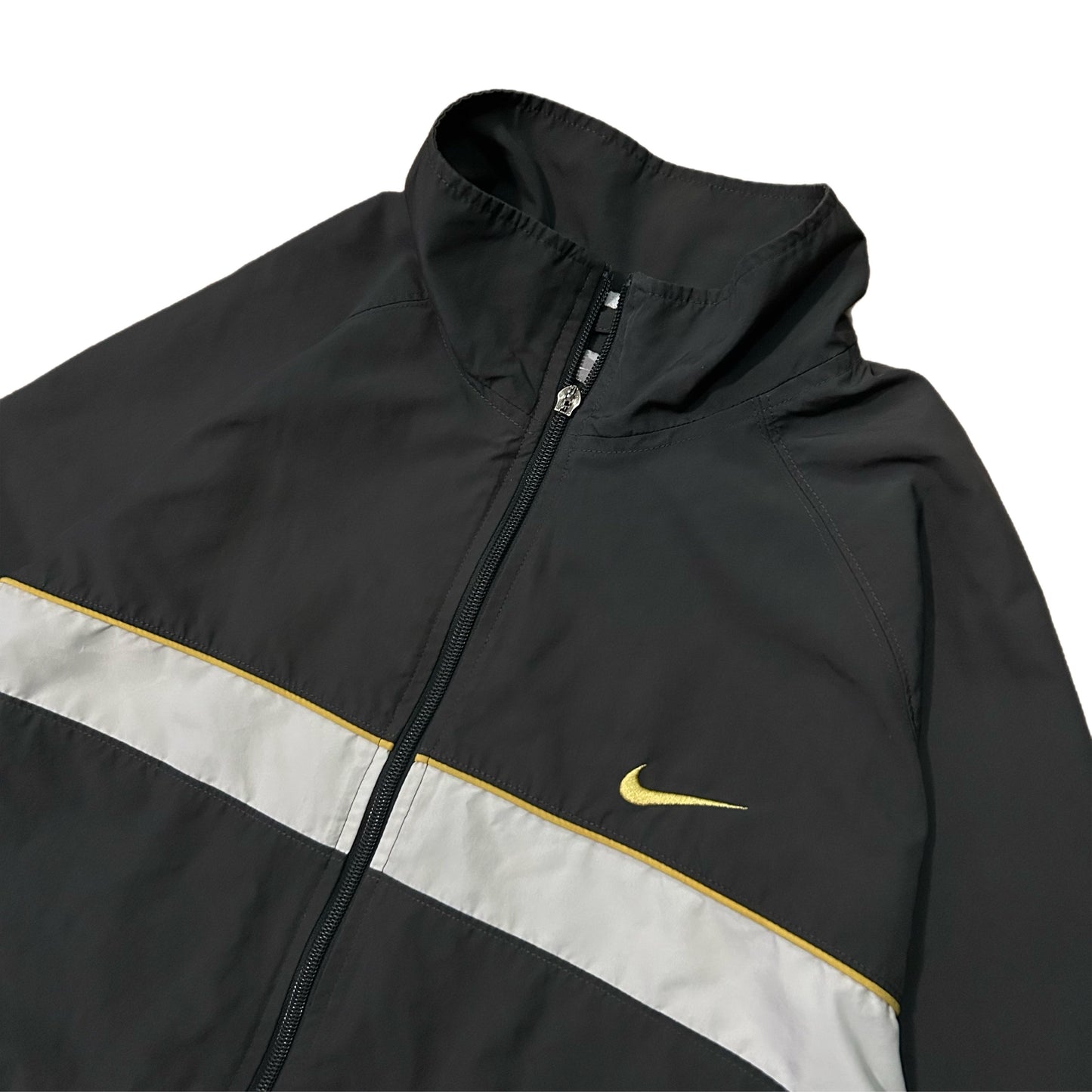 (XL) Y2K Nike Grey Zip-Up Windbreaker