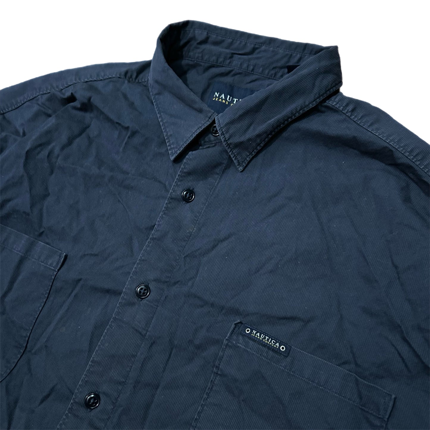 (XXL) Vintage Nautica Navy Button-Up Polo