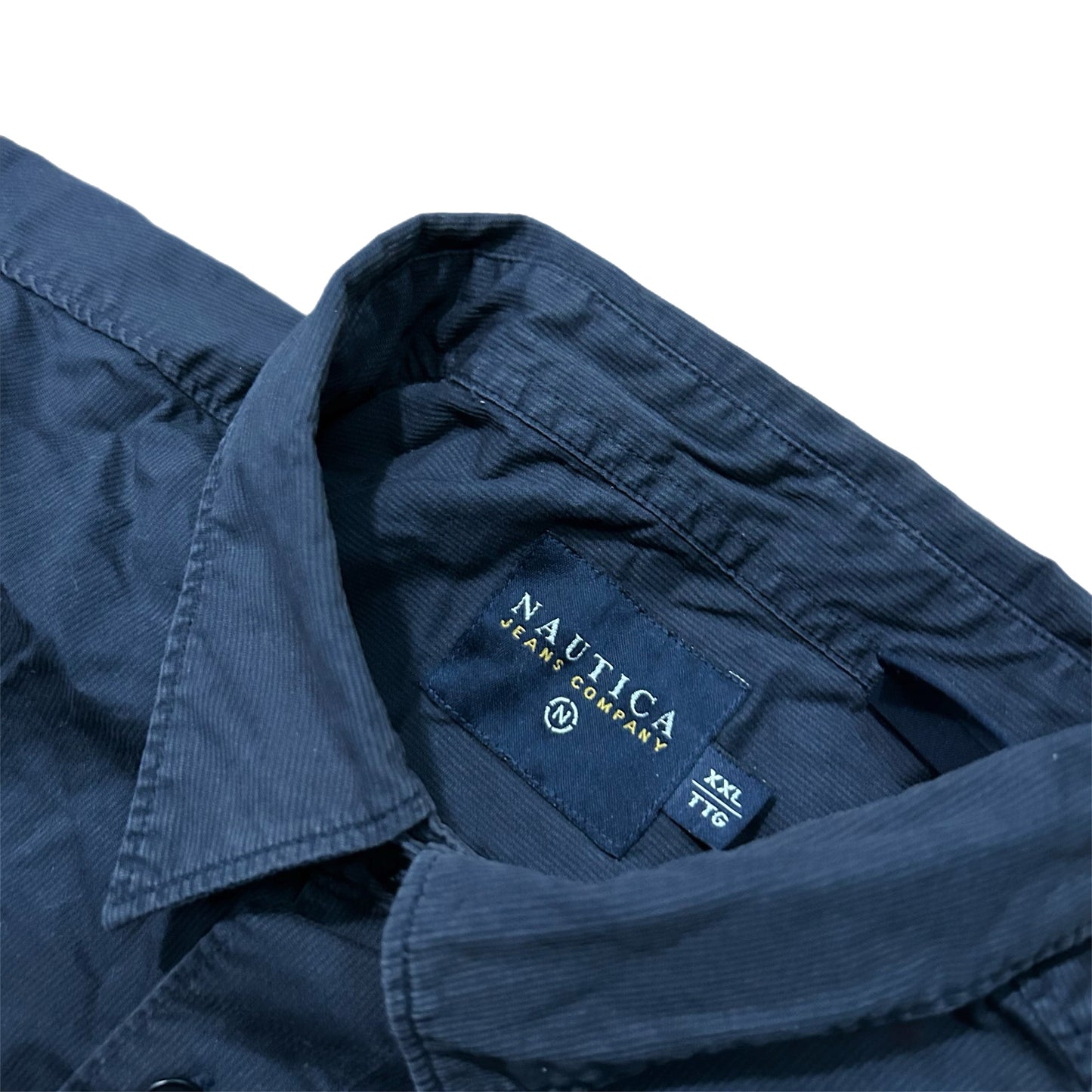 (XXL) Vintage Nautica Navy Button-Up Polo