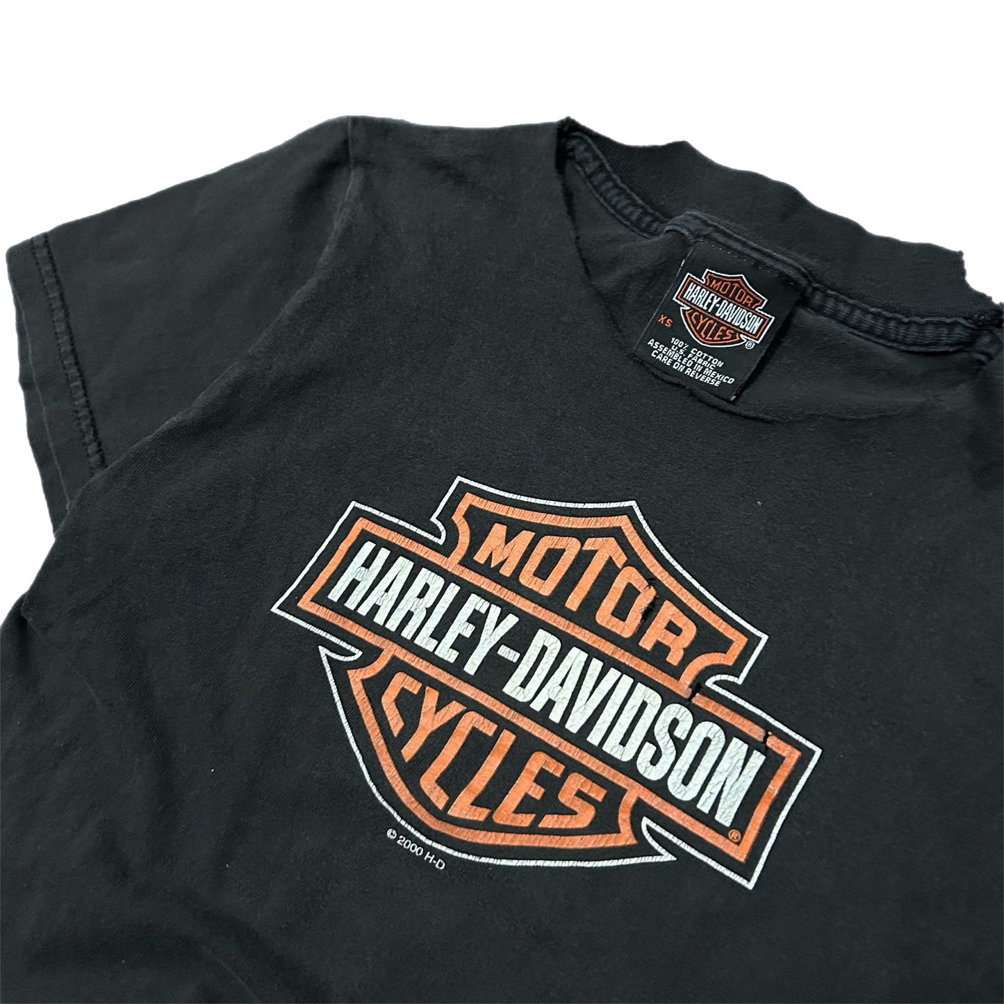 (XS) 2000 Harley Davidson Jacksonville Florida Black T-Shirt