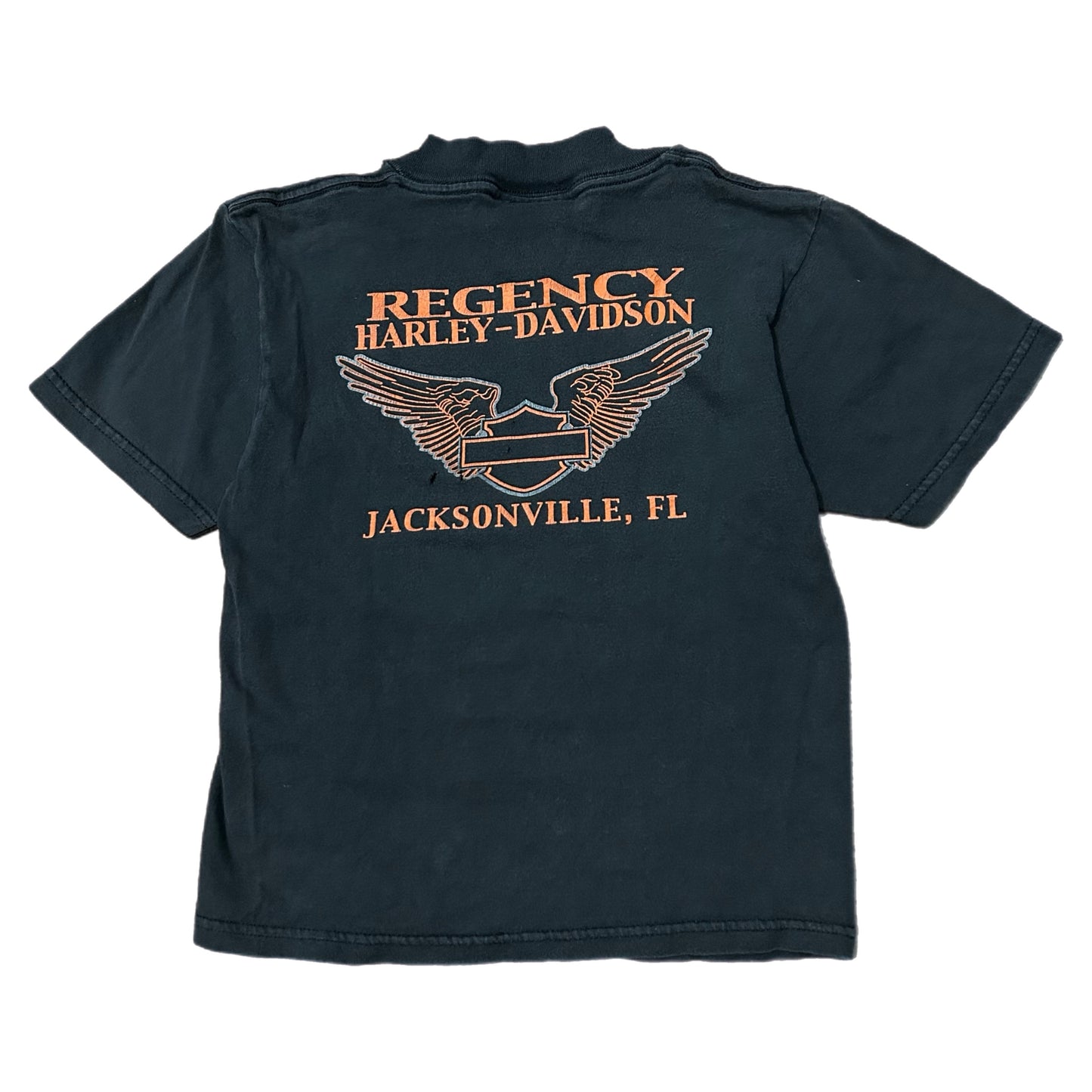 (XS) 2000 Harley Davidson Jacksonville Florida Black T-Shirt