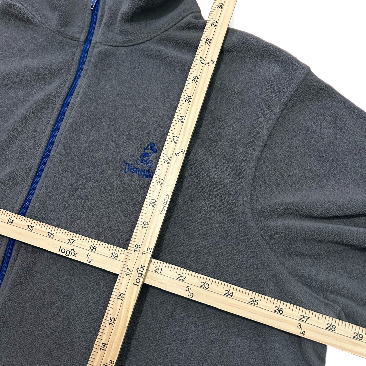 (XXL) Disneyland Mickey Mouse Embroidered Grey Fleece