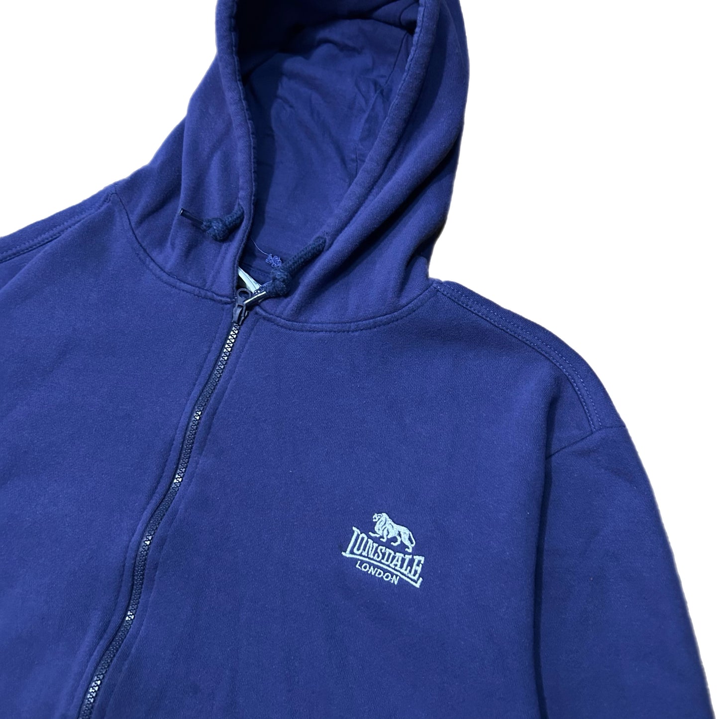 (L) Vintage Lionsdale London Purple Zip-Up Hoodie